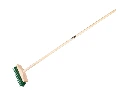 Weed broom Jimmy green PPN-galvanised steel wire 25 cm, with IKAPE handle 150 x 2,8 cm, FSC 100%