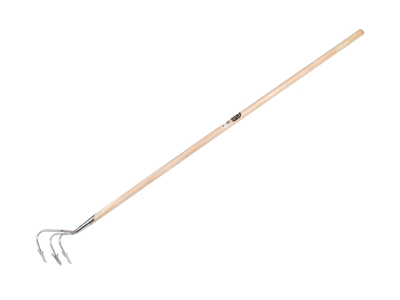 Cultivateur Jimmy à 3 dents galvanisé avec manche IKAPE 150 x 2,8 cm. FSC 100%