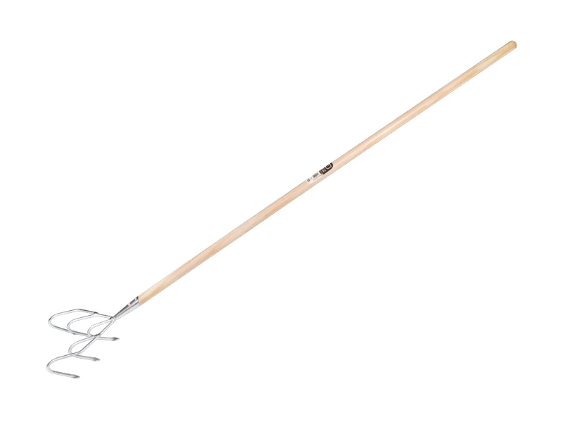 [1313325] Cultivateur Jimmy 5 dents galvanisé avec manche IKAPE 150 x 2,8 cm. FSC 100%