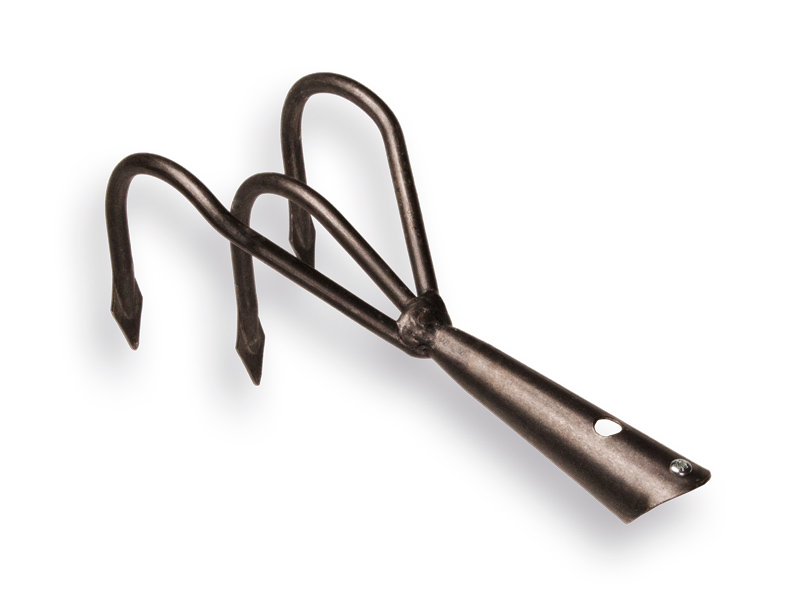 Handgrubber ATLAS Profi 3 Zinken, mit Lanzenspitzen, ohne Stiel