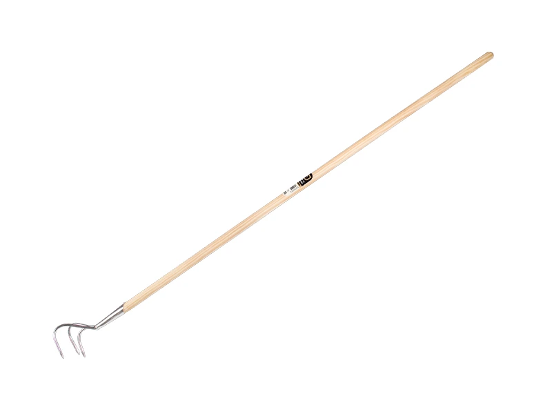 [1314140] Hand Cultivator - Cultivator Jimmy 3-tine galvanised, with IKAPE handle 150 x 2.8 cm. FSC 100%