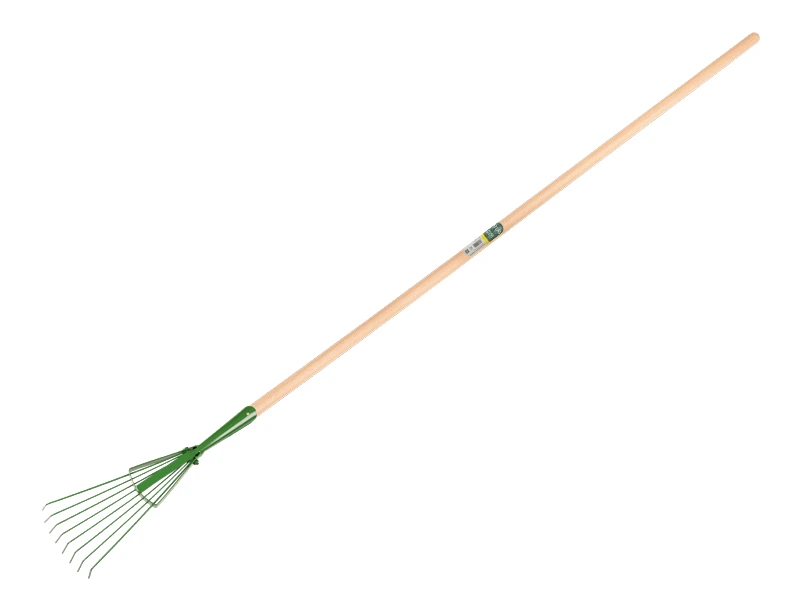 [1315210] Bladhark PROFI-Plus, 8 ronde tanden, verenstaal, met IKAPE steel 150 x 2,8 cm. FSC 100%