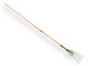 Leaf rake PROFI-Plus, 8 round tines, spring steel, with IKAPE handle 150 x 2.8 cm. FSC 100%