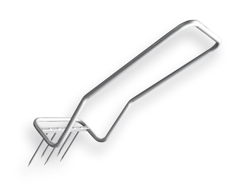Grelinette DE WIT 40 cm, 5 dents forgées, avec arceau