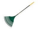 Leaf rake BULLDOG 7128 plastic, 23 tines, 54 cm, with aluminium handle 140 cm