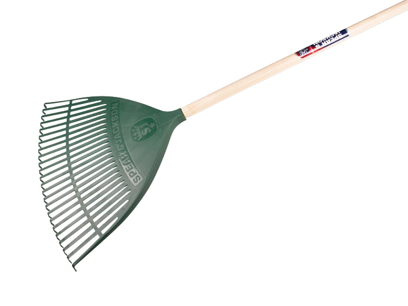 [1315500] Leaf rake SPEAR & JACKSON 3884 WCR plastic, 24 tines, 53 cm wide, with lacquered ash wood handle, FSC 100%