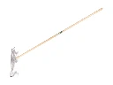 Grashark ATLAS staal 60 cm met 32 gebogen tanden, beugel en steel 170 x 2,8 cm. FSC 100%
