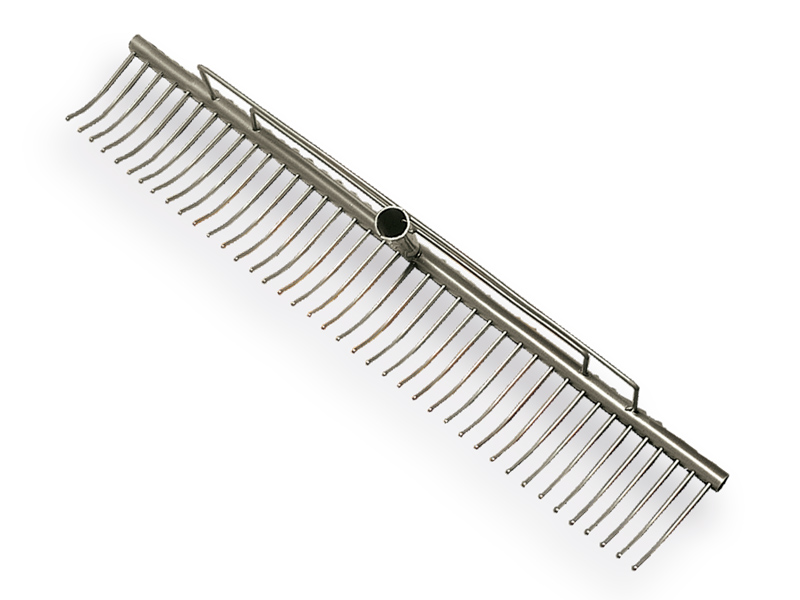 Lawn rake ATLAS steel 70 cm with 40 bent tines, without handle