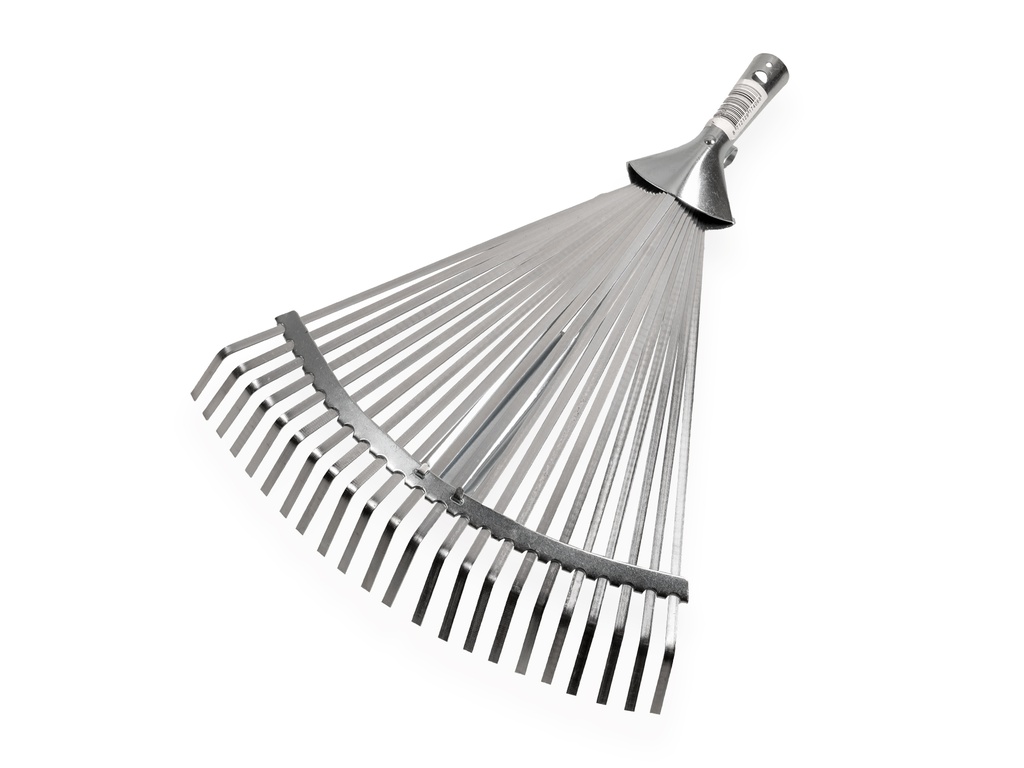 Râteau à feuilles ATLAS galvanisé ajustable, 22 dents plates, largeur 28-42 cm, sans manche
