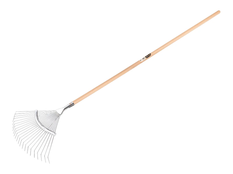 [1317415] Laubrechen Jimmy verzinkt, 22 runde Zinken, mit IKAPE Stiel 150 x 2,4 cm. FSC 100%