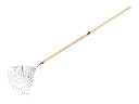 Leaf rake Jimmy galvanised, 22 round tines, with IKAPE handle 150 x 2.4 cm. FSC 100%