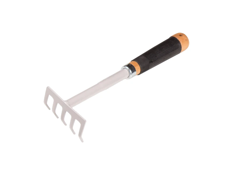 [1319080] Hand rake Jimmy with wooden handle and rubber grip