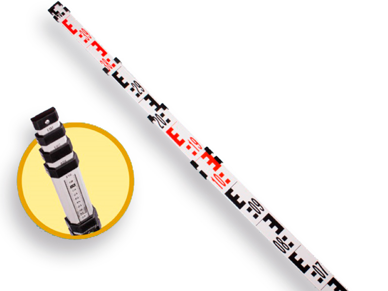 Levelling meter NESTLE telescopic 121 - 300 cm, with protective cover