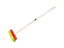 Kinderbesen Jimmy Kids rot mit Holzstiel