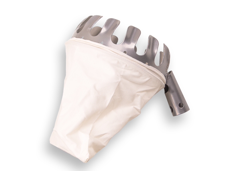 [1470880] Fruit picker steel with cotton bag, without handle
