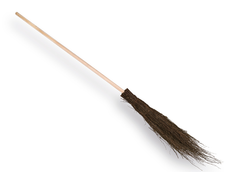 Birch broom - twig broom with IKAPE handle 160 x 2.8 cm