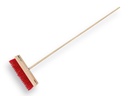 Balai VERO 80 PPN rouge 41 cm, capuchon plat, avec manche ATLAS 150 x 2,8 cm et support de manche de balai