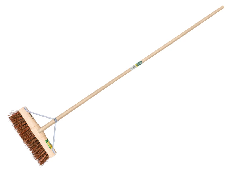 Road construction broom VERO 45B 45 cm, with ATLAS handle 160 x 2.8 cm and wide broom handle bracket