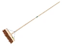 Straßenbau-Besen VERO 45B 45 cm, mit ATLAS Stiel 160 x 2,8 cm und breitem Besenstielhalter