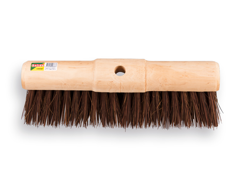 Balai de voirie SOLIDE 45 cm bahia, capuchon rond, sans manche, FSC 100%