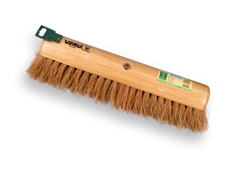 Push broom VERO 1540 coconut fibre 40 cm, round cap
