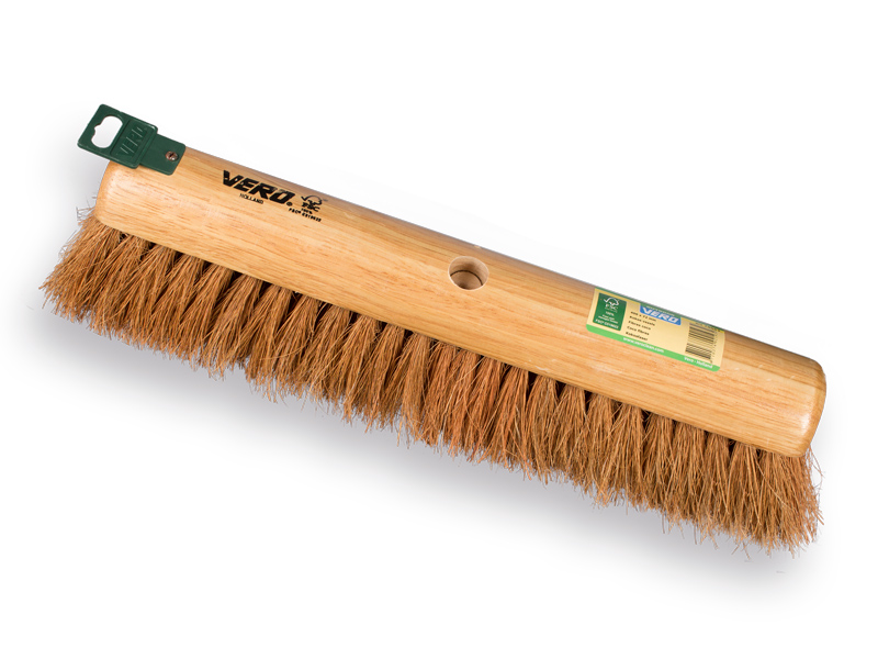 Push broom VERO 1550 coconut fibre 50 cm, round cap