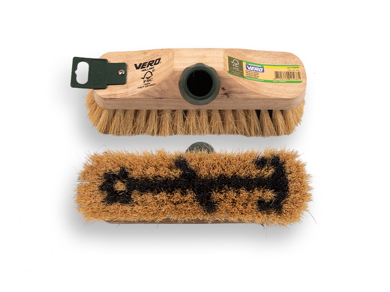 VERO Schrubber 206 FD mit Anker und tampico fiber, mittelhart. Breite 22 cm