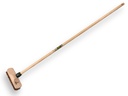 VERO Schrubber  mit Union fiber 36mm, hart. 22 x 6,5 cm mit Stiel 130 x 2,4 cm