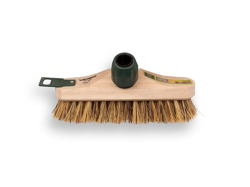 [1491030] Deck Brush VERO 22 cm, with hard union fiber and plastic handle connection