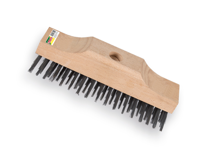 Wire deck scrub brush SOLIDE 22 cm