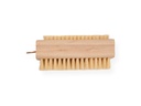 Brosse à ongles SOLIDE en bois, double face avec fibre de tampico, FSC 100 %
