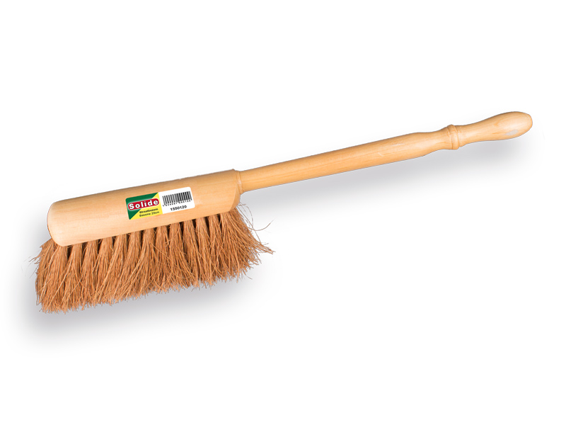 Balayette SOLIDE avec manche extra long et fibre de coco, longueur 45 cm