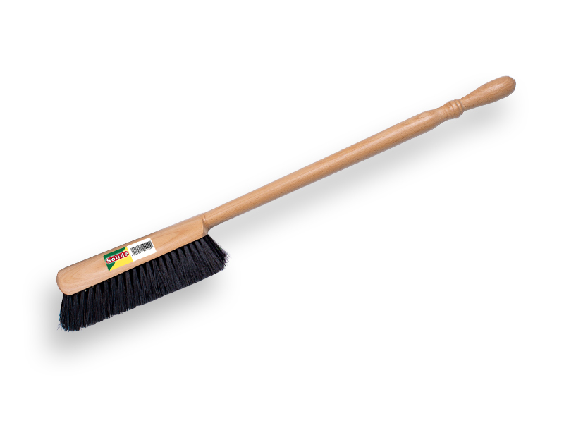Handfeger SOLIDE mit extra langem Stiel und gemischtem Pferdehaar, Länge 60 cm
