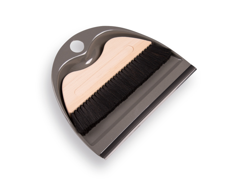 Stofblik BliXs staal met rubberen strip en magnetische stoffer