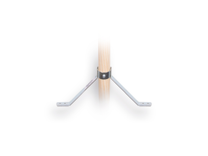 Broom handle bracket SOLID for handle with diameter 28 mm