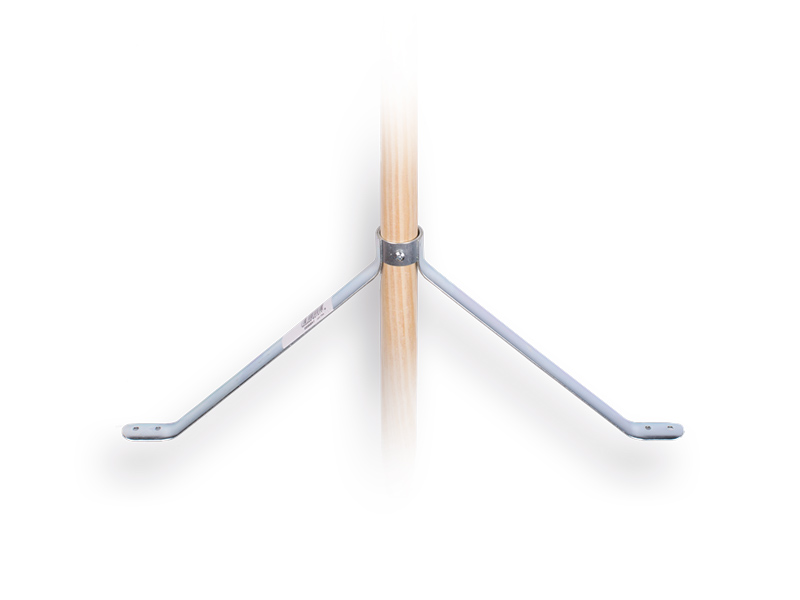 [1492650] Besenstielhalter SOLIDE 45 cm breit, 19 cm hoch, für Stiel mit Durchmesser 28 mm