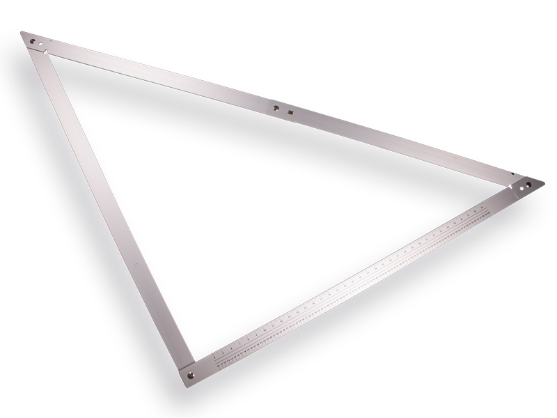 Folding hook LABORA aluminium 120 x 120 cm, with protective cover