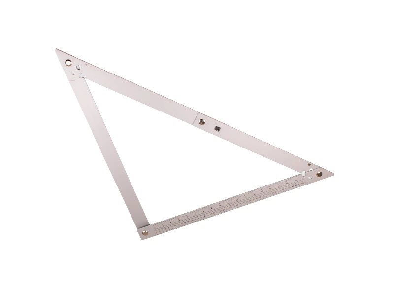Folding square LABORA aluminium 60 x 60 cm, with protective cover