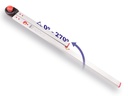 Angle measurer BMI 60 x 120 cm, measuring range 0° to 270°, 2 spirit levels