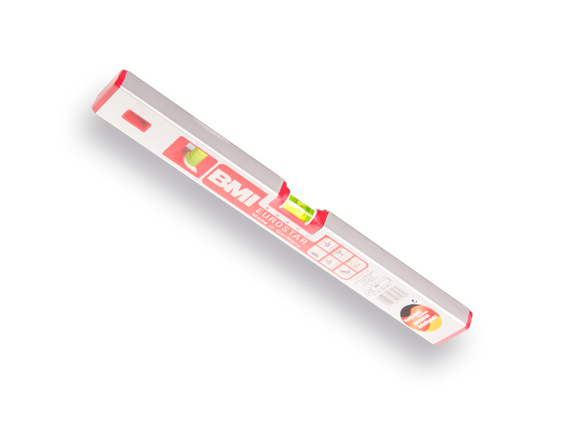 Waterpas BMI Eurostar 40 cm aluminium, 2 libellen