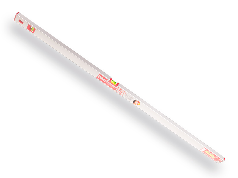Blokwaterpas BMI Eurostar 150 cm aluminium, 2 libellen