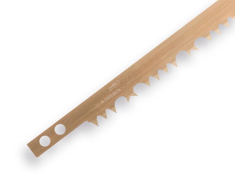 Lame pour scie à archet BAHCO 23-24, longueur 607 mm, dents grossières pour le bois vert