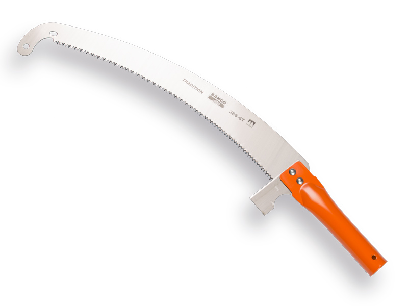 [1505730] Pruning Saw BAHCO 386-6T, bent blade 36 cm, tubular handle and hook point, non-resharpenable