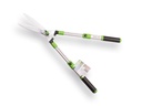 Cisaille à haies FREUND 5380 TA, télescopique 66 - 86 cm, lame 24 cm à coupe ondulée