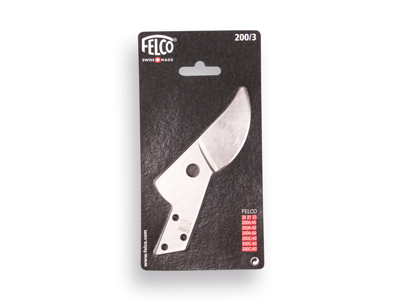 Lame supérieure FELCO 200/3 sur blister, pour coupe-branches 20, 21, 23, 200A-40, 200A-50, 200A-60 et 200C-60