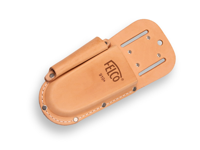 [1508491] Étui en cuir FELCO 910+, passants de ceinture et clip de ceinture, support pour pierre à affûter 903