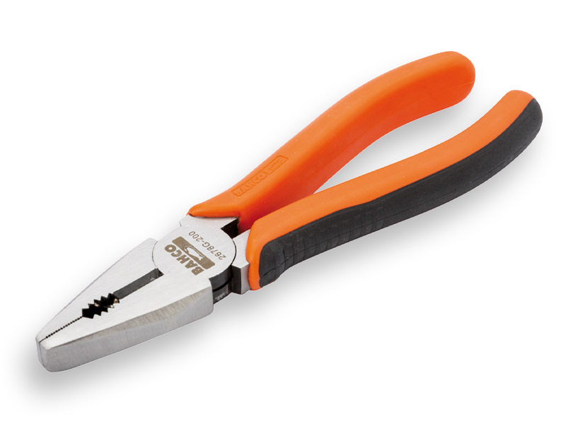 Combinatietang BAHCO 180 mm, gepolijst, tweecomponentengrepen