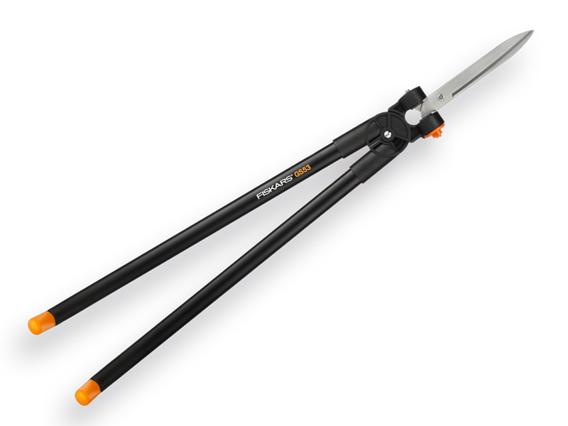 [1510610] Rasenkantenschere - Heckenschere FISKARS GS53 Teleskop-Astschere 90 cm, 270° drehbar