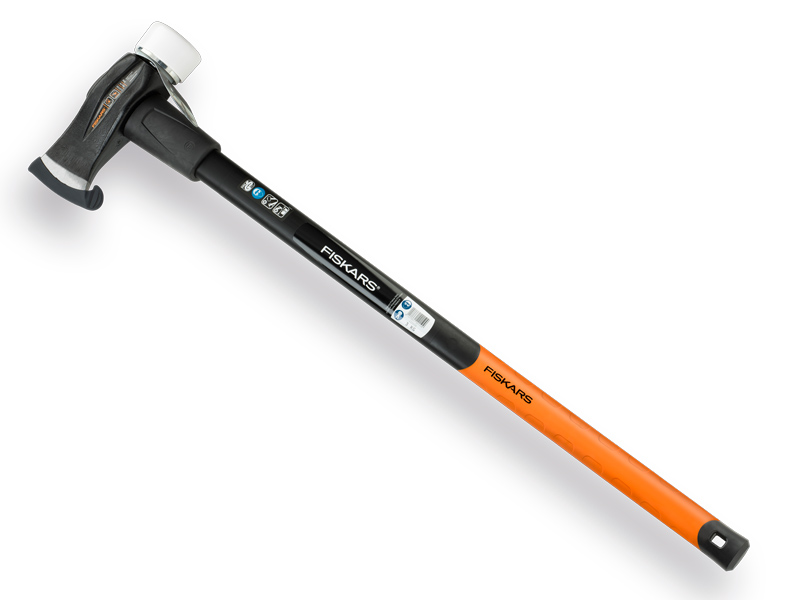 [1510935] Hache à fendre - masse à fendre FISKARS X39, protection du manche et tête en polymère, 3900 grammes, manche en plastique 90 cm