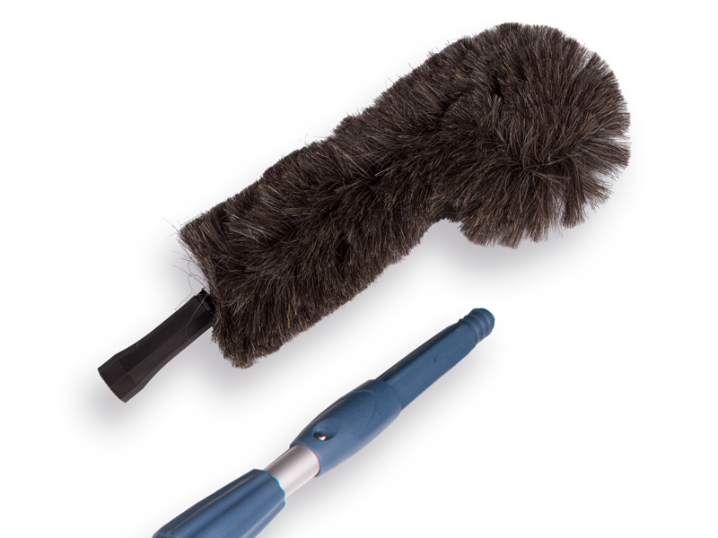[1520710] Brosse d’armoire - brosse à toiles d’araignées PRO MOERMAN 30 cm, 100% poils de chèvre, sans manche